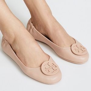 TORY BURCH Minnie Flat in Nude/Pink Size 7